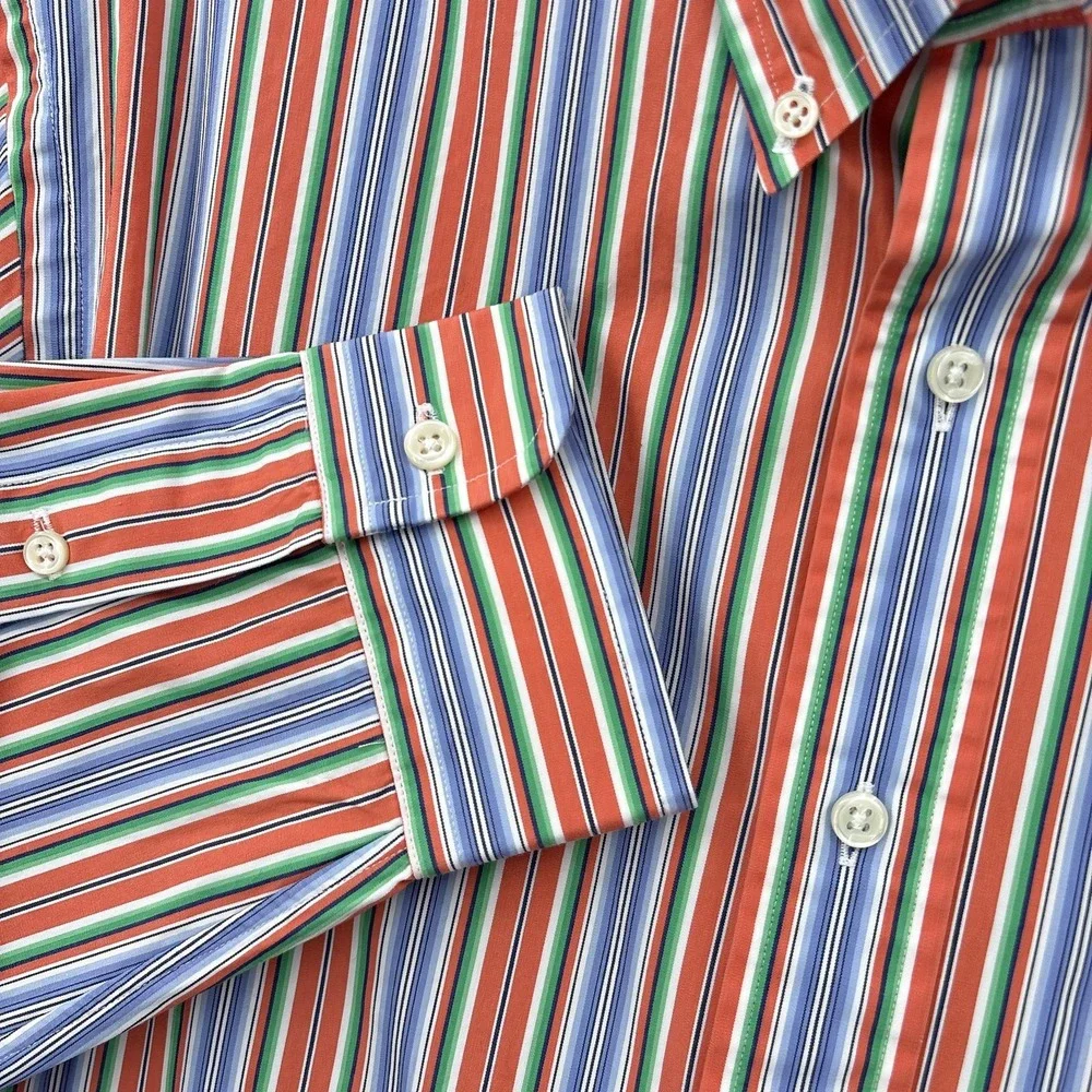 Ralph Lauren Shirt Mens Large Multicolor Blanket Southwest Stripe Classic Button